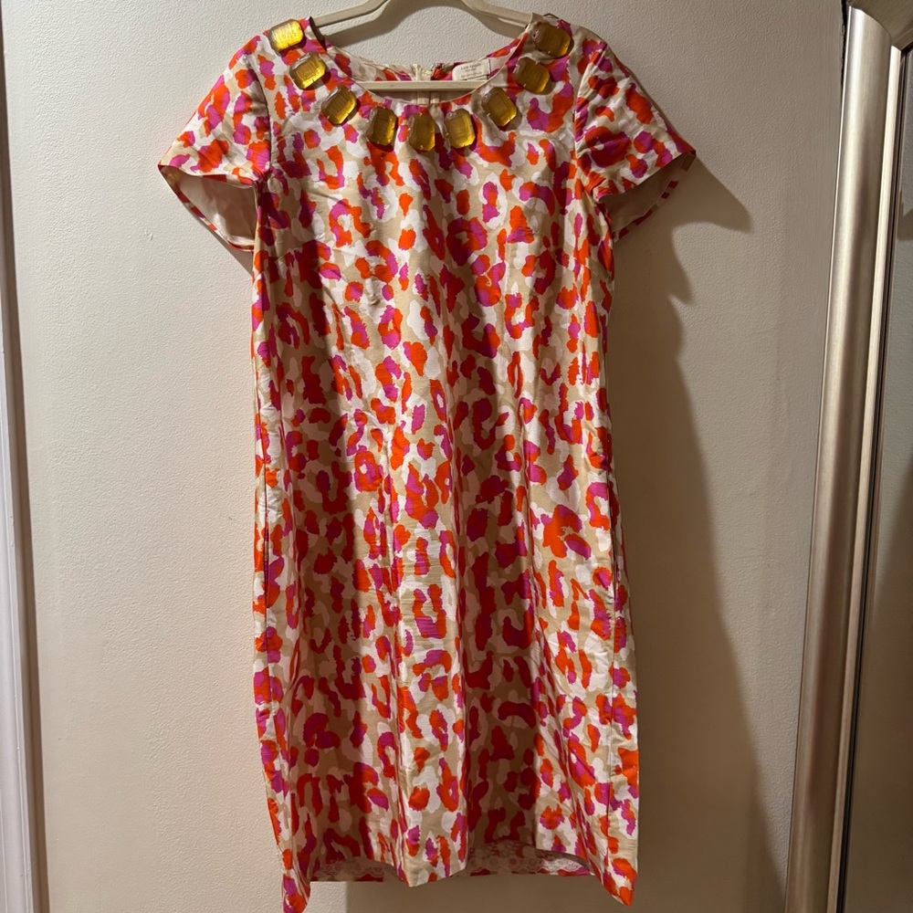 Classic Kate Spade Dress with Gold Accents